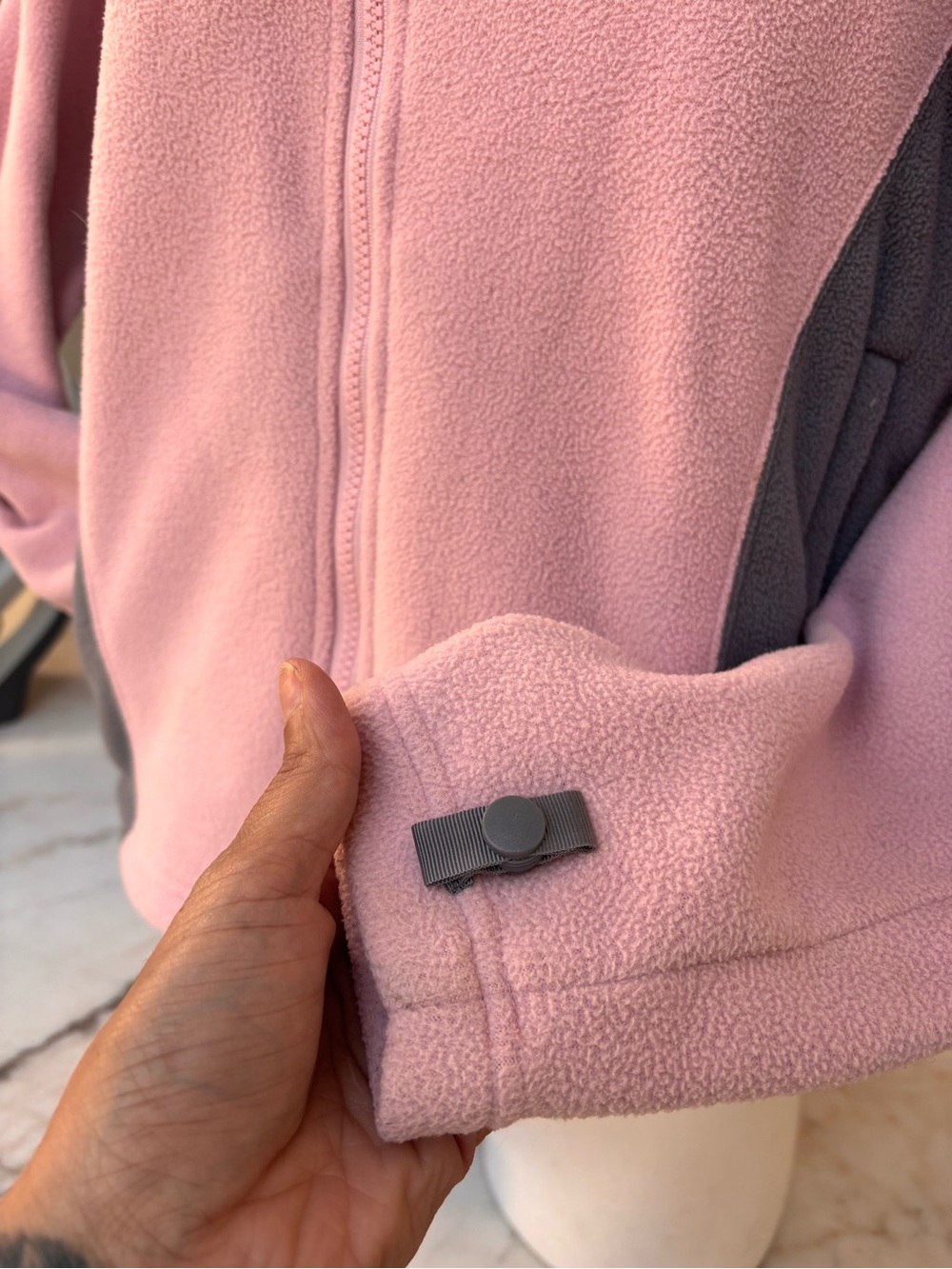 Women's Pink Fleece Jacket - Picture 3 of 7